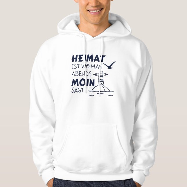 Home Moin Lighthouse Fiskmås, Nordsjön Hoodie (Framsida)