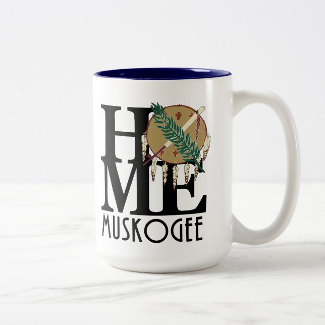 HOME Muskogee OK 15 oz Två-Tonad Mugg (Höger)
