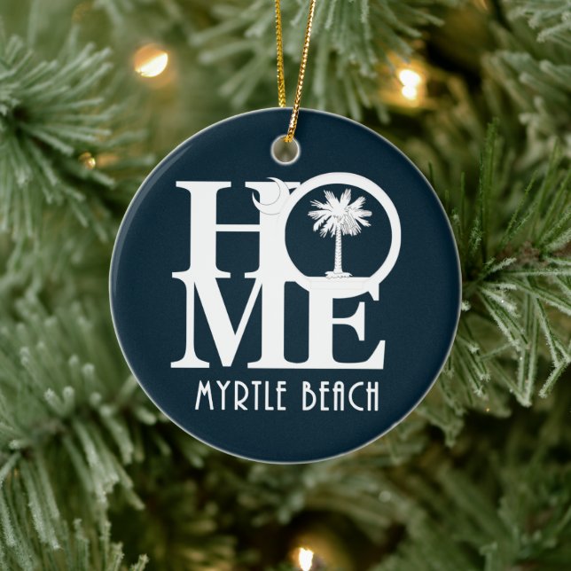 HOME Myrtle Beach South Carolina Julgransprydnad Keramik (Träd)
