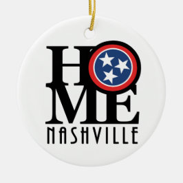 HOME Nashville Tennessee Julgransprydnad Keramik