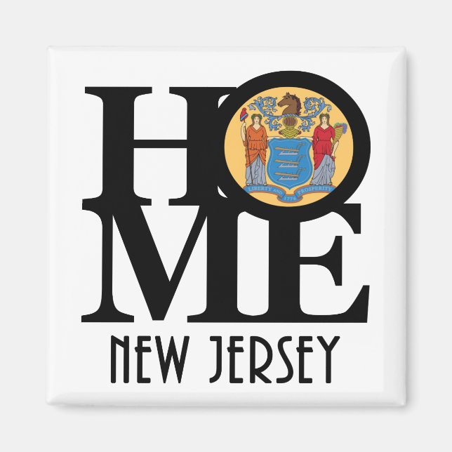 HOME NEW JERSEY MAGNET (Framsidan)