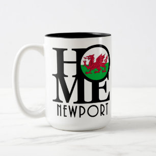 HOME Newport Wales 15oz Två-Tonad Mugg