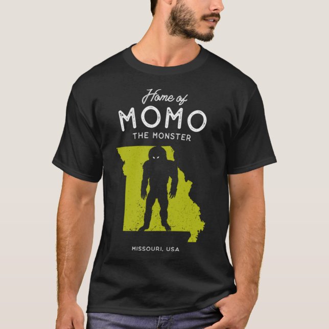 \Home of Momo The Monster - Missouri, USA T Shirt (Framsida)
