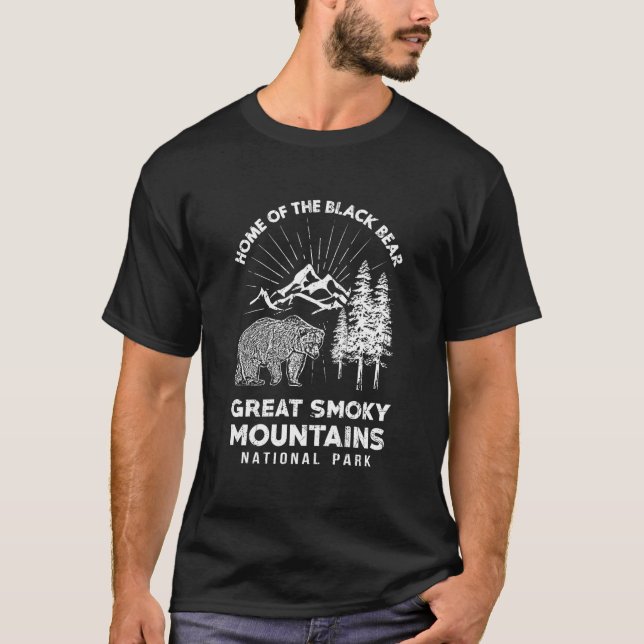 Home Of The Black Bear Great Smoky Mountains Natio T Shirt (Framsida)