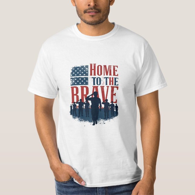 Home of the Brave Salute Tee (Framsida)