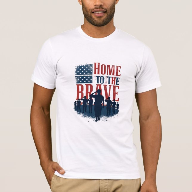 Home of the Brave Salute Tee (Framsida)