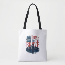 Home of the Brave Salute Tee Tygkasse