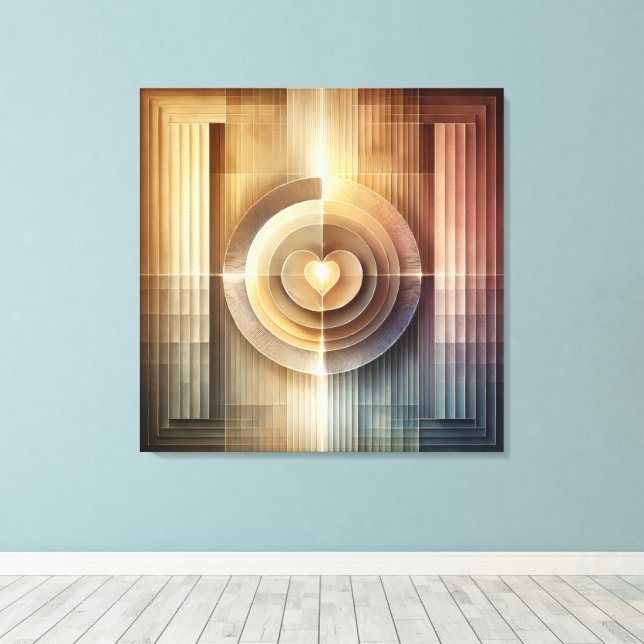 Home of the Heart Canvastryck (Insitu (trägolv))