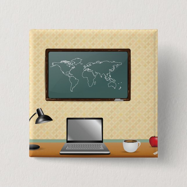 Home Office Desk Laptop Coffee Knapp (Framsida)