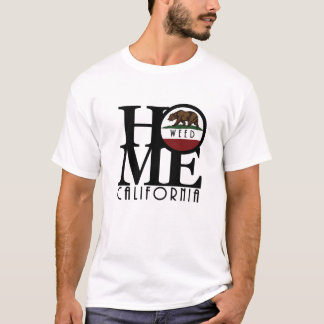 HOME Ogräs Kalifornien (framskrift) T Shirt