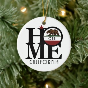 HOME Ojai Kalifornien Julgransprydnad Keramik