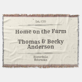 Home on the Farm, Family Name, Vintage Filt