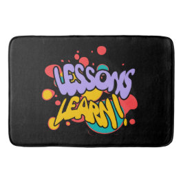 HOME PAINT SPLASH LESSONS LEARN BATH MAT  BADRUMSMATTA