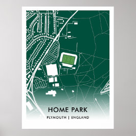 Home Park Poster - Hem för Plymouth Argyle FC, Eng