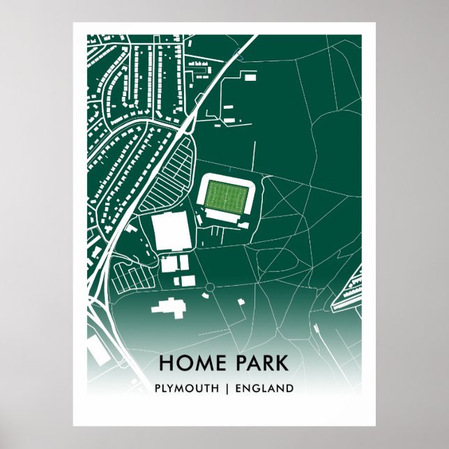 Home Park Poster - Hem för Plymouth Argyle FC, Eng (Framsidan)