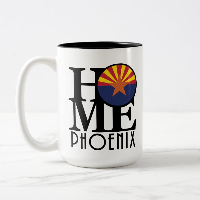 HOME Phoenix Arizona 15oz Två-Tonad Mugg (Vänster)