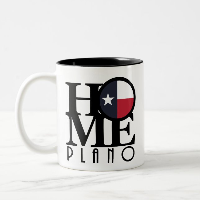 HOME Plano Texas 11oz Två-Tonad Mugg (Vänster)
