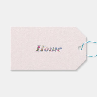 Home. Presentetikett