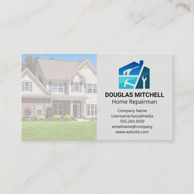 Home Renovation Tools | General Contractor Visitkort (Framsida)