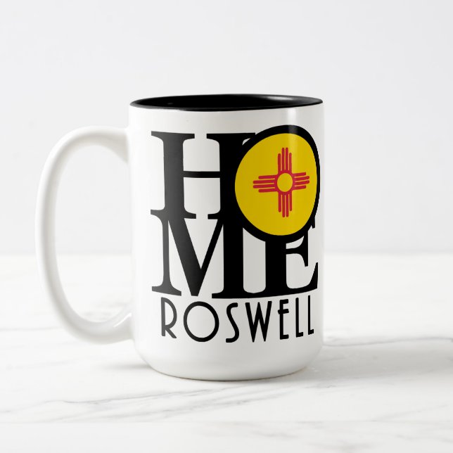 HOME Roswell New Mesico 15oz Två-Tonad Mugg (Vänster)