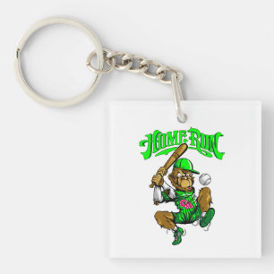 Home Run Monkey Baseball blir Hemlöpningsapa Baseb