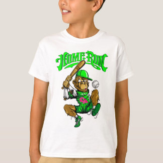 Home Run Monkey Baseball T Shirt