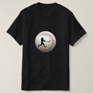 “Home Run Power – Minimalist Baseball Silhouette T Shirt