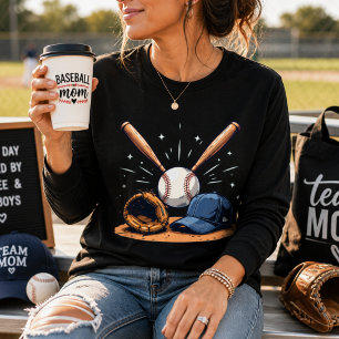 Home Run Vibes Baseboll Kärlek färgglad t-shirt