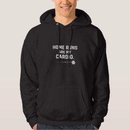 Home Runs Are My Cardio Athletic Baseball Hoodie