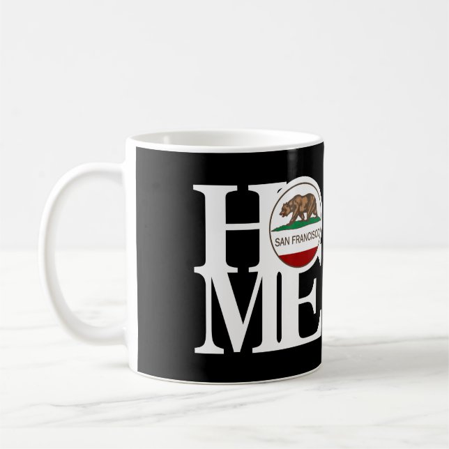 HOME San Francisco 11oz Black Kaffemugg (Vänster)