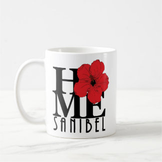 HOME Sanibel Florida Red Hibiscus 11oz Kaffemugg