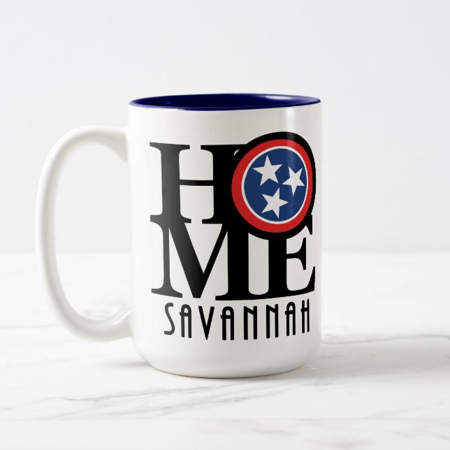 HOME Savannah Tennessee 15oz Två-Tonad Mugg (Vänster)