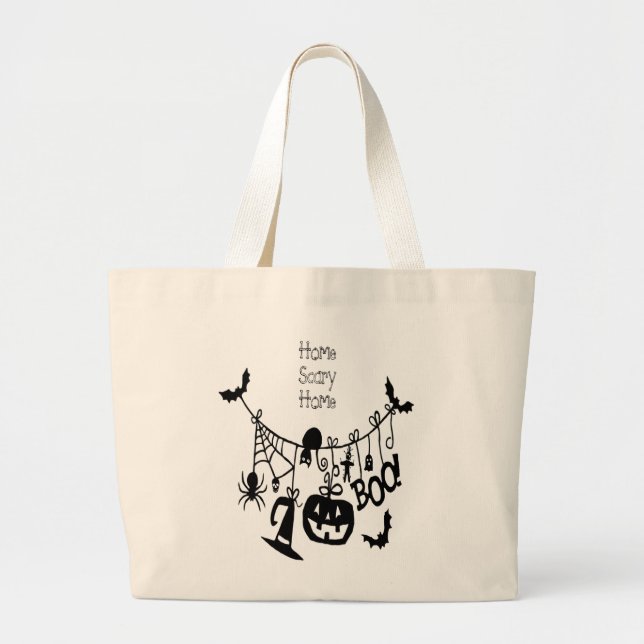Home Scary Home Fladdermus Pumpkin, Black Cat, Voo Jumbo Tygkasse (Framsidan)