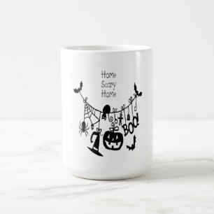 Home Scary Home Fladdermus Pumpkin, Black Cat, Voo Magisk Mugg