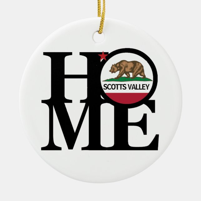 HOME Scotts Valley CA Julgransprydnad Keramik (Framsidan)