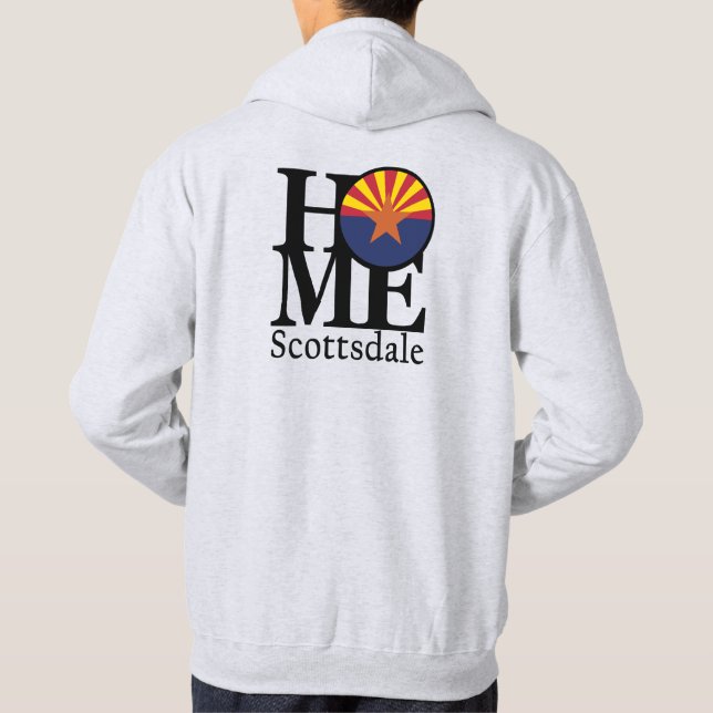 HOME Scottsdale Arizona (återtryck) Hoodie (Baksida)