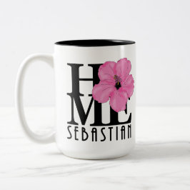 HOME Sebastian 11oz rosa hibiscus Två-Tonad Mugg