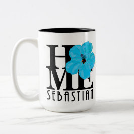 HOME Sebastian 15oz Blue hibiscus Två-Tonad Mugg