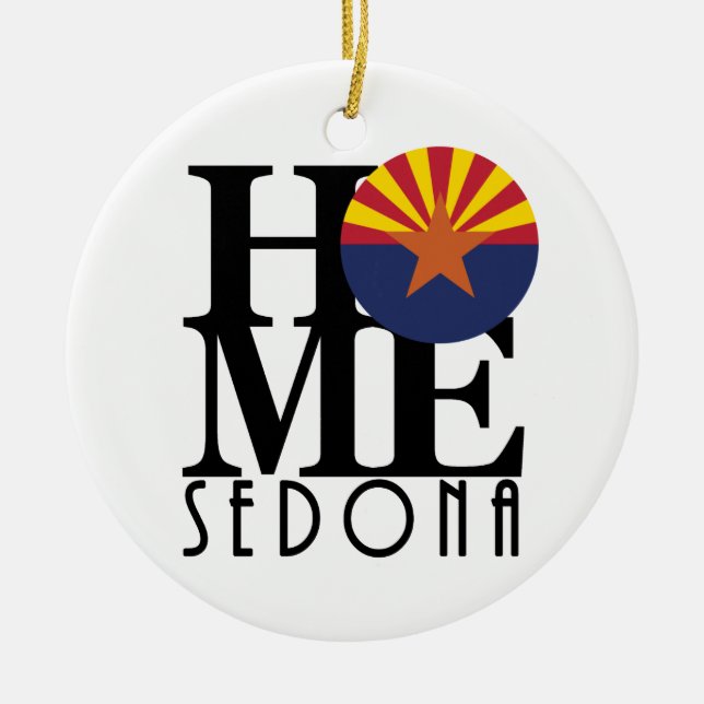 HOME Sedona Arizona Julgransprydnad Keramik (Framsidan)