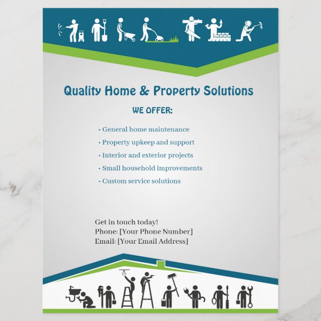 Home Services Flyer Template (Framsidan)