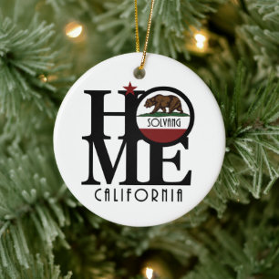 HOME Solvang California Julgransprydnad Keramik