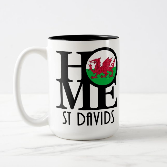 HOME St Davids 15oz Två-Tonad Mugg (Vänster)