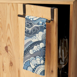 Home Studio Indigo Bloom Kökshandduk