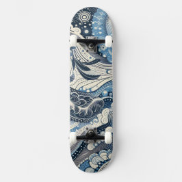 Home Studio Indigo Bloom Mini Skateboard Bräda 18,5 Cm