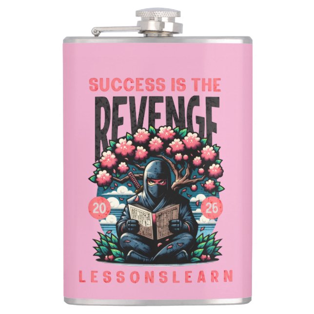  HOME SUCCESS REVENGE LESSONS LEARN VINYL FLASK  FICKPLUNTA (Framsidan)