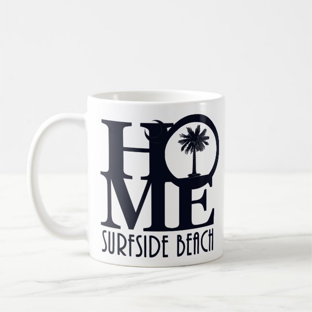 HOME Surfside Beach SC 11oz Kaffemugg (Vänster)