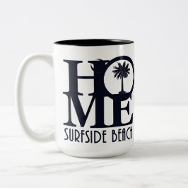 HOME Surfside Beach SC 15 oz Två-Tonad Mugg