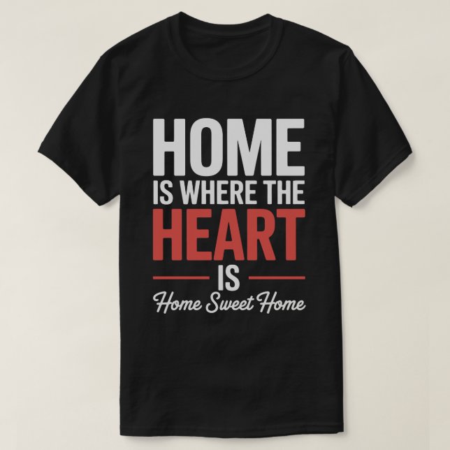Home Sweet Heart Tee (Design framsida)