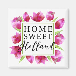 Home Sweet Holland: Rosa Tulips Dutch Tulpen Gift Magnet