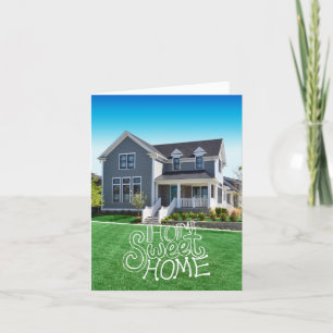 Home Sweet Home Anpassningsbar Photo Change of Adr Tack Kort